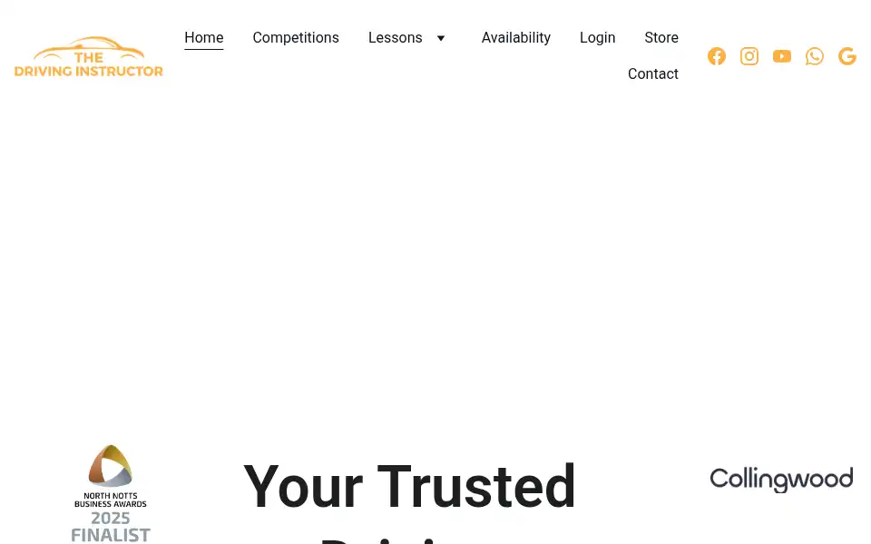Screenshot of thedrivinginstructor.net