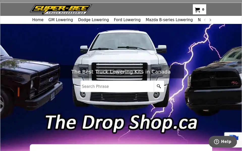Screenshot of thedropshop.ca
