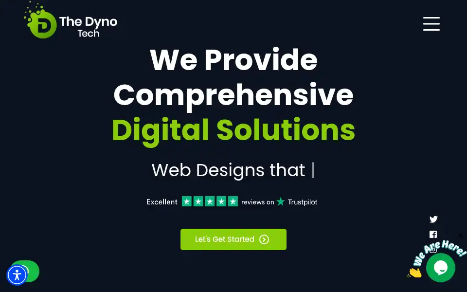 Screenshot of thedynotech.com