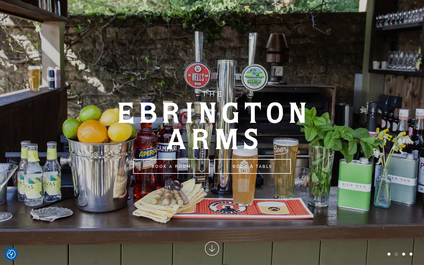 Screenshot of theebringtonarms.co.uk