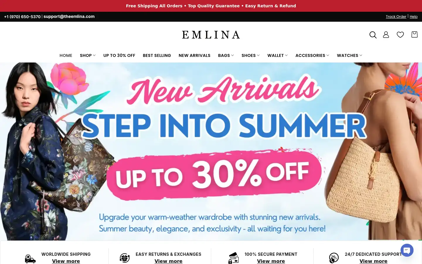 Screenshot of theemlina.com
