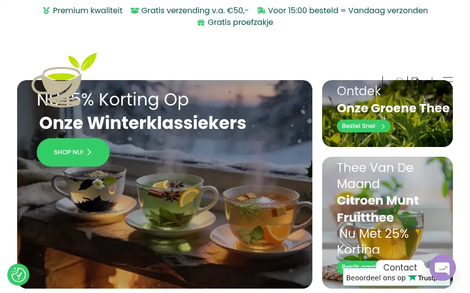 Screenshot of theeonlinebestellen.nl