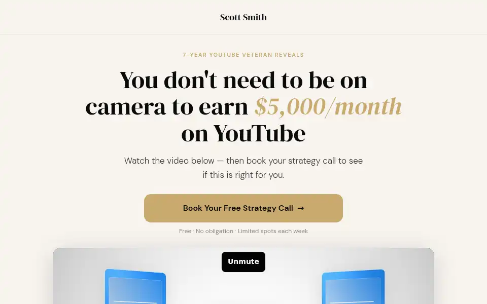 Screenshot of theescottsmith.com