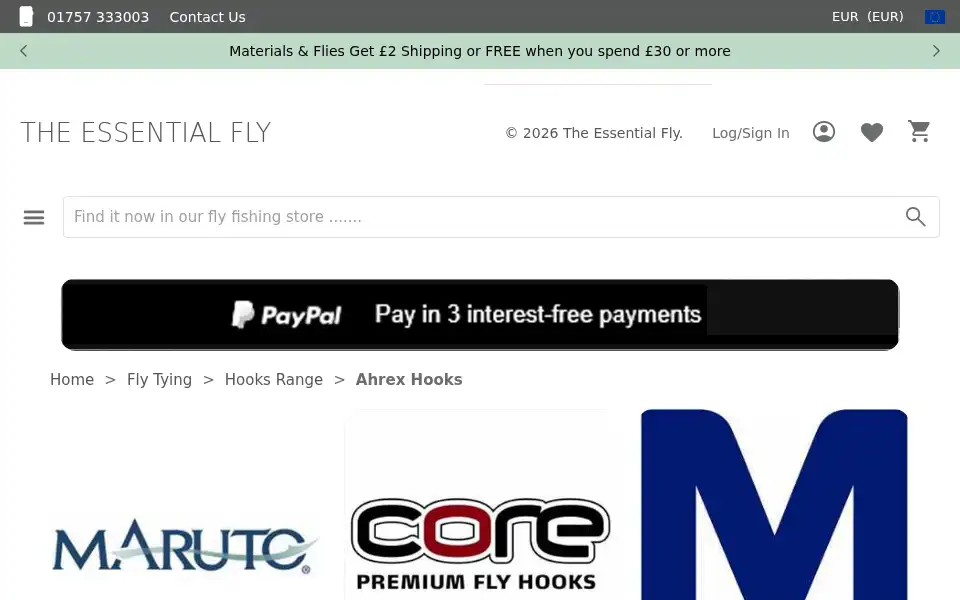 Screenshot of theessentialfly.com