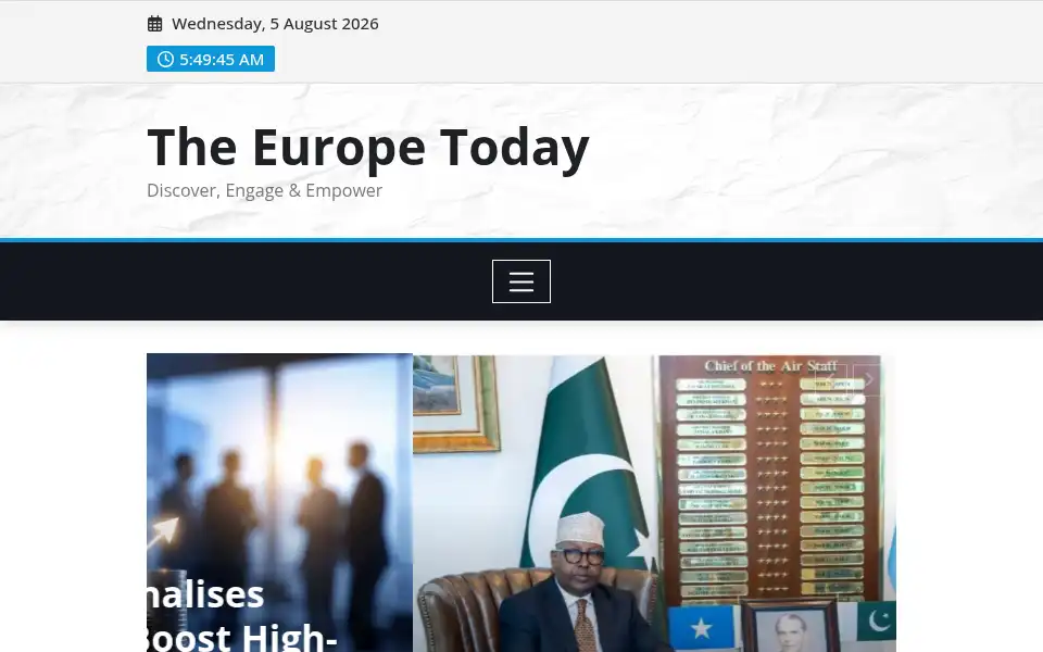 Screenshot of theeuropetoday.com