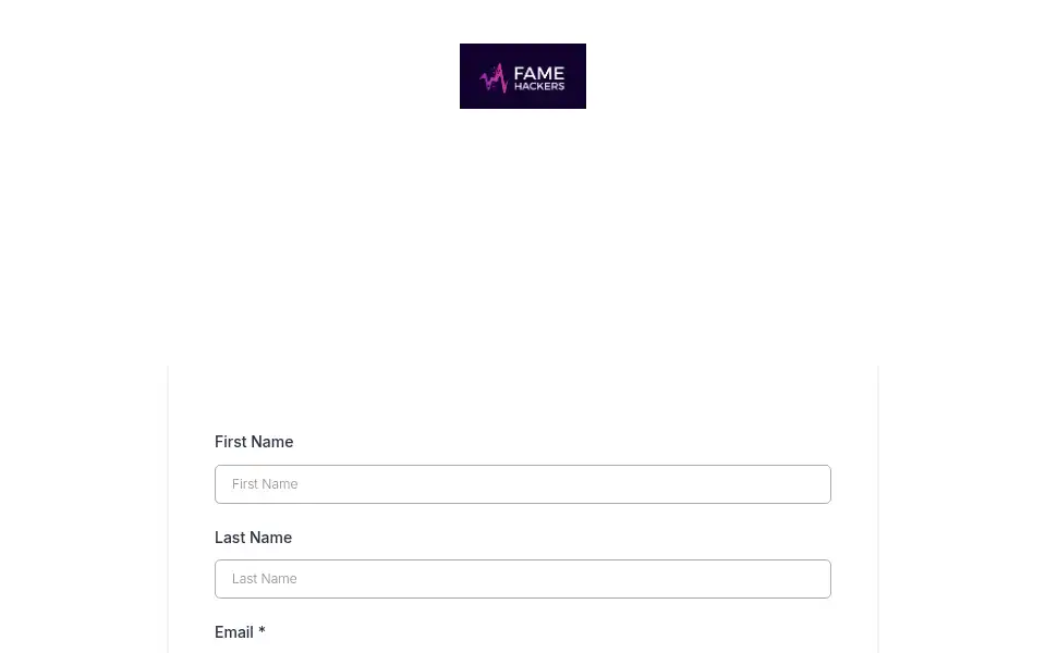 Screenshot of thefamehackers.com