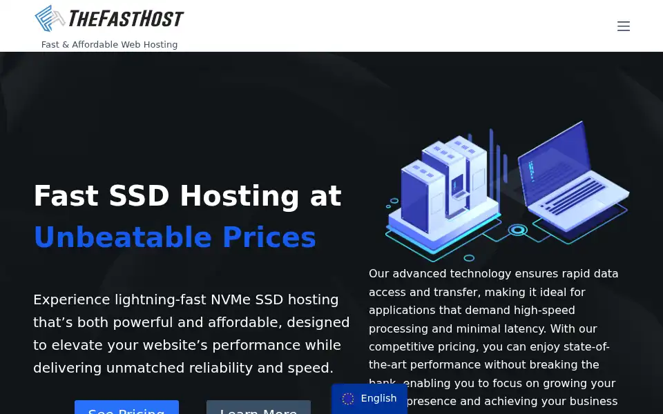 Screenshot of thefasthost.net