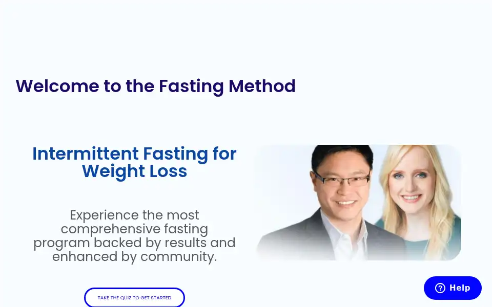 Screenshot of thefastingmethod.com