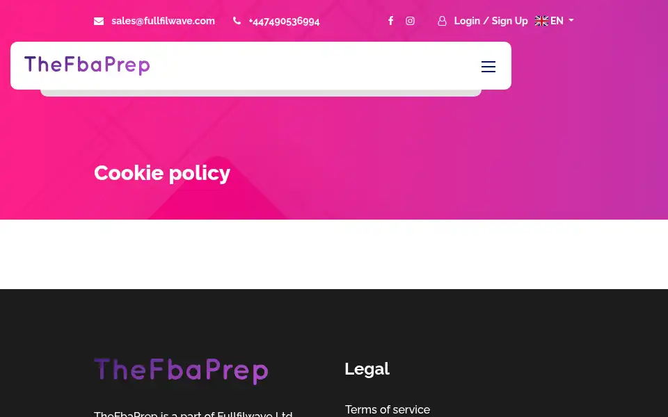 Screenshot of thefbaprep.com
