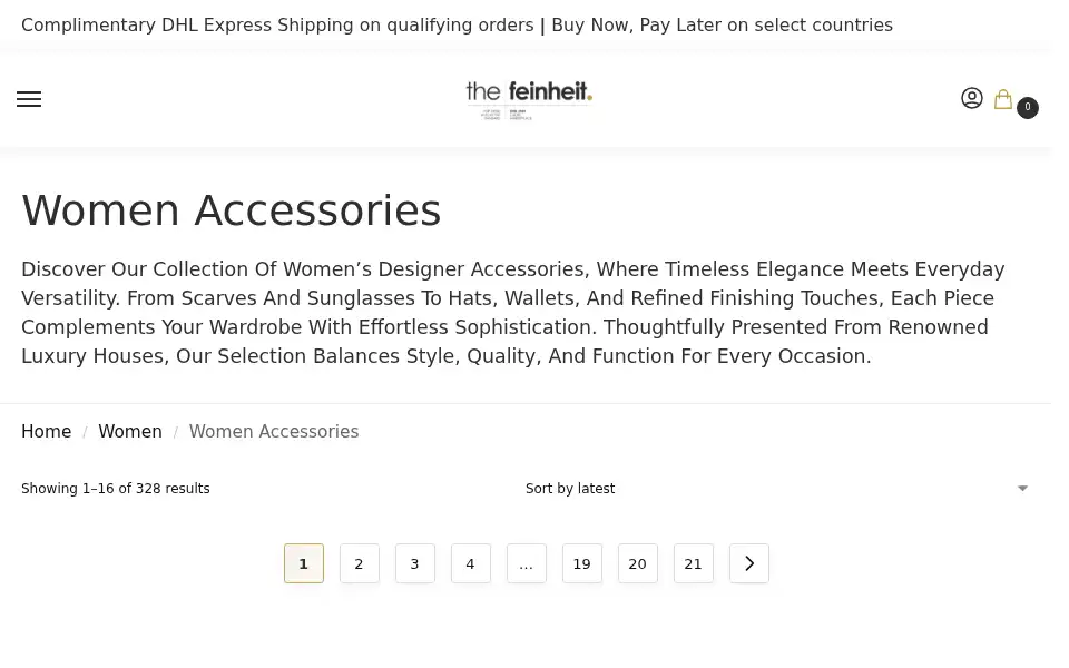 Screenshot of thefeinheit.com