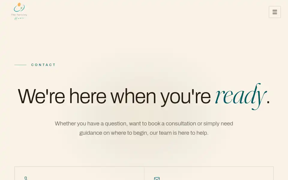 Screenshot of thefertilityhome.com