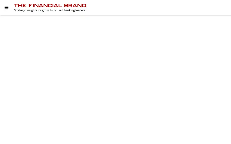 Screenshot of thefinancialbrand.com