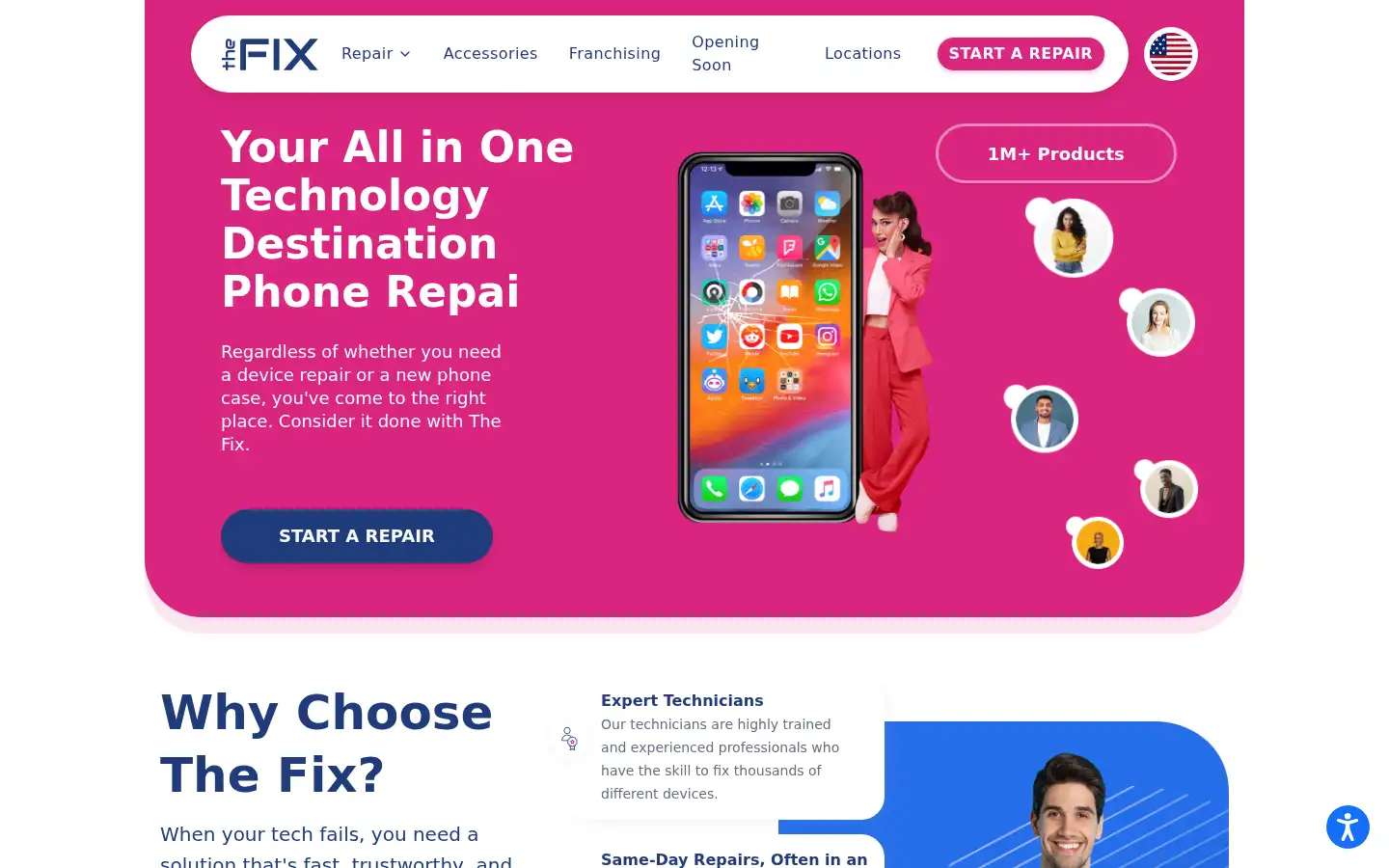 Screenshot of thefixsolutions.com