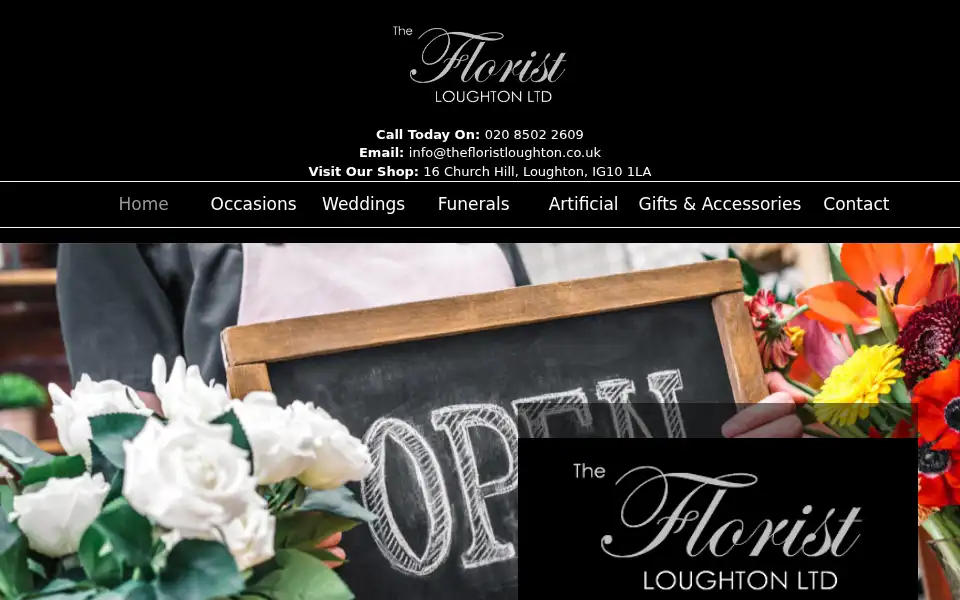 Screenshot of thefloristloughton.co.uk