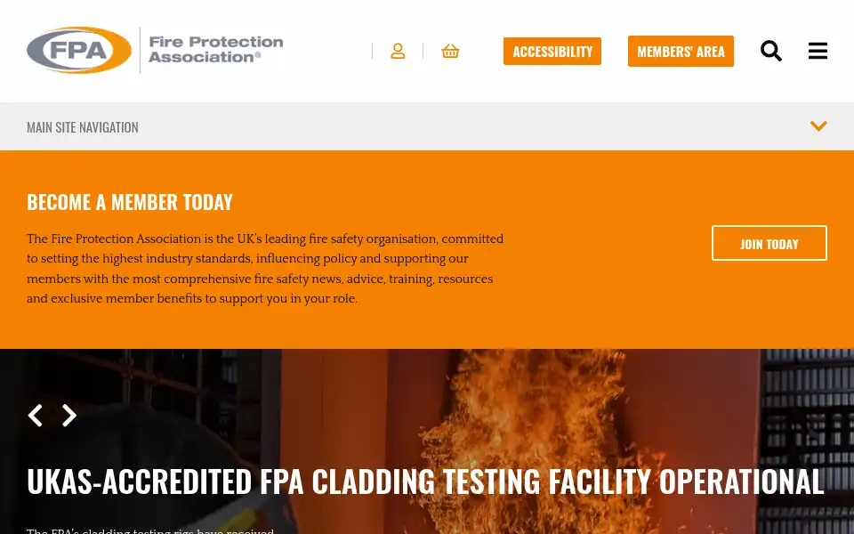 Screenshot of thefpa.co.uk