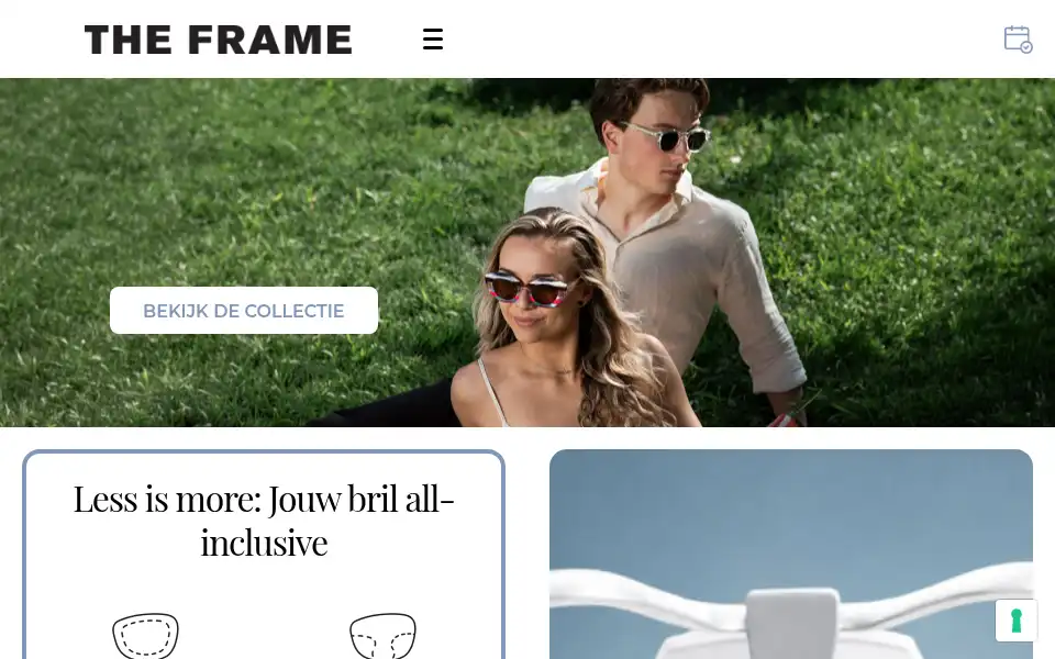 Screenshot of theframe.nl
