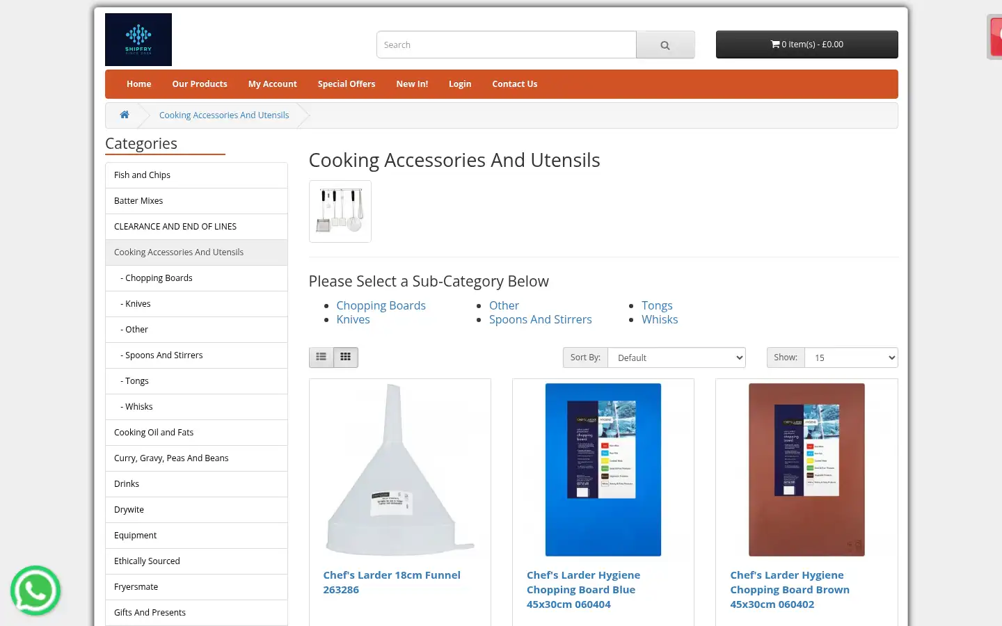 Screenshot of thefryersupplier.co.uk