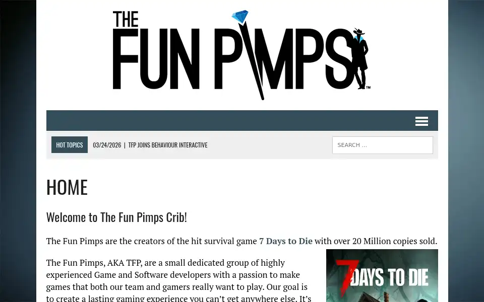 Screenshot of thefunpimps.com
