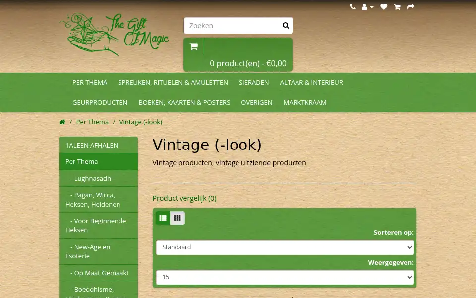 Screenshot of thegiftofmagic.nl