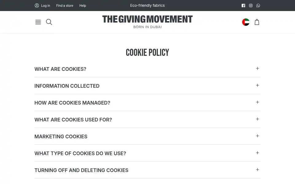 Screenshot of thegivingmovement.com