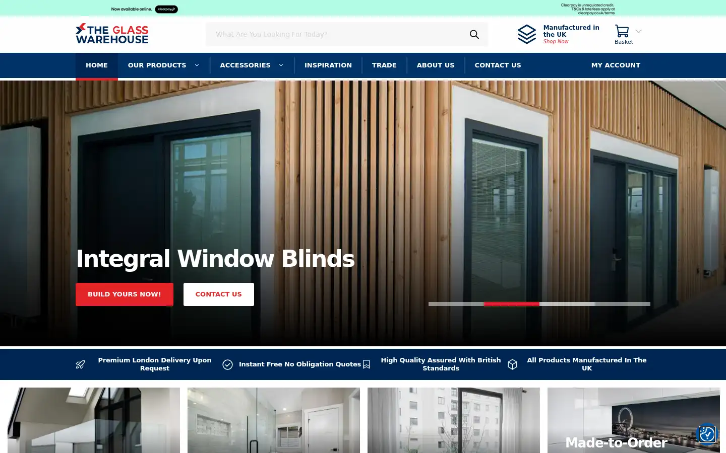 Screenshot of theglasswarehouse.co.uk