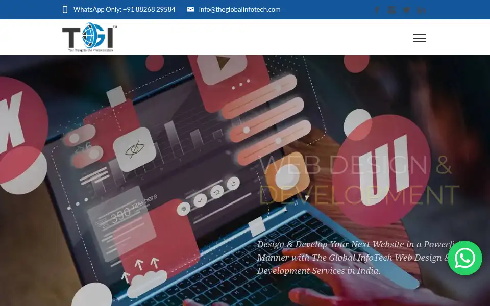 Screenshot of theglobalinfotech.com