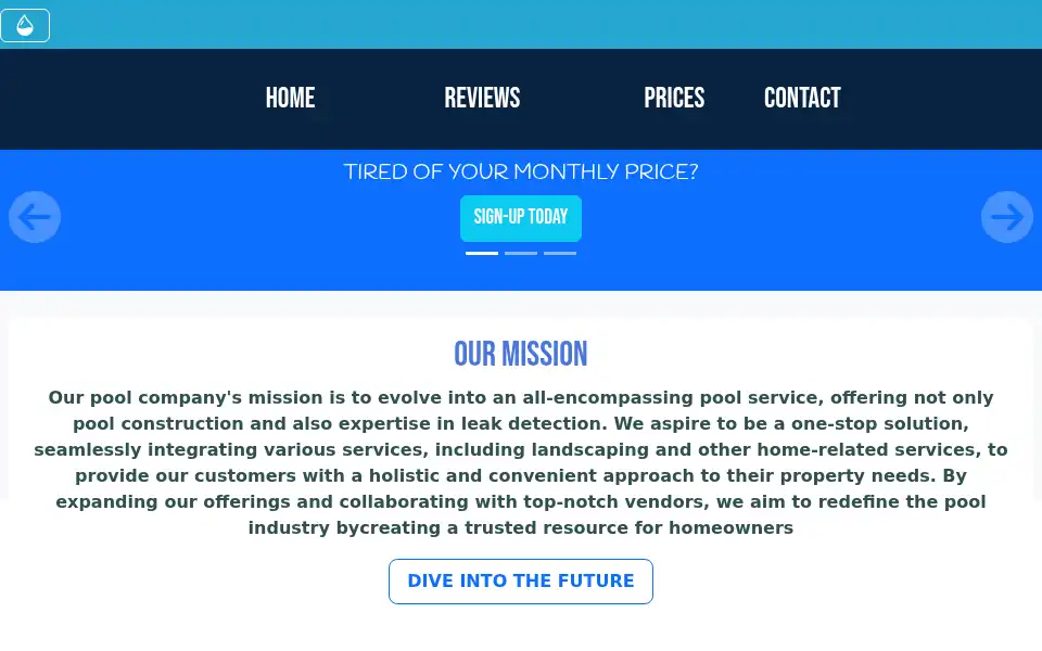 Screenshot of thegoodspoolservice.com