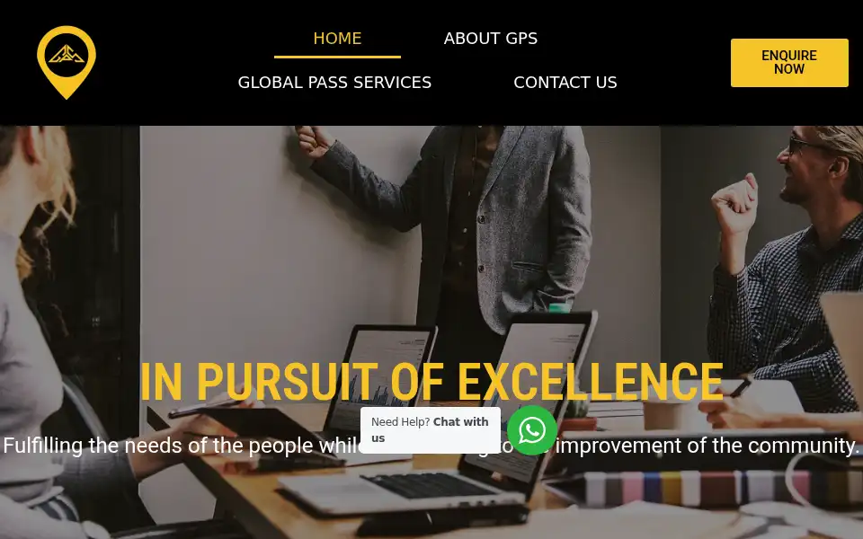 Screenshot of thegpsgroups.com