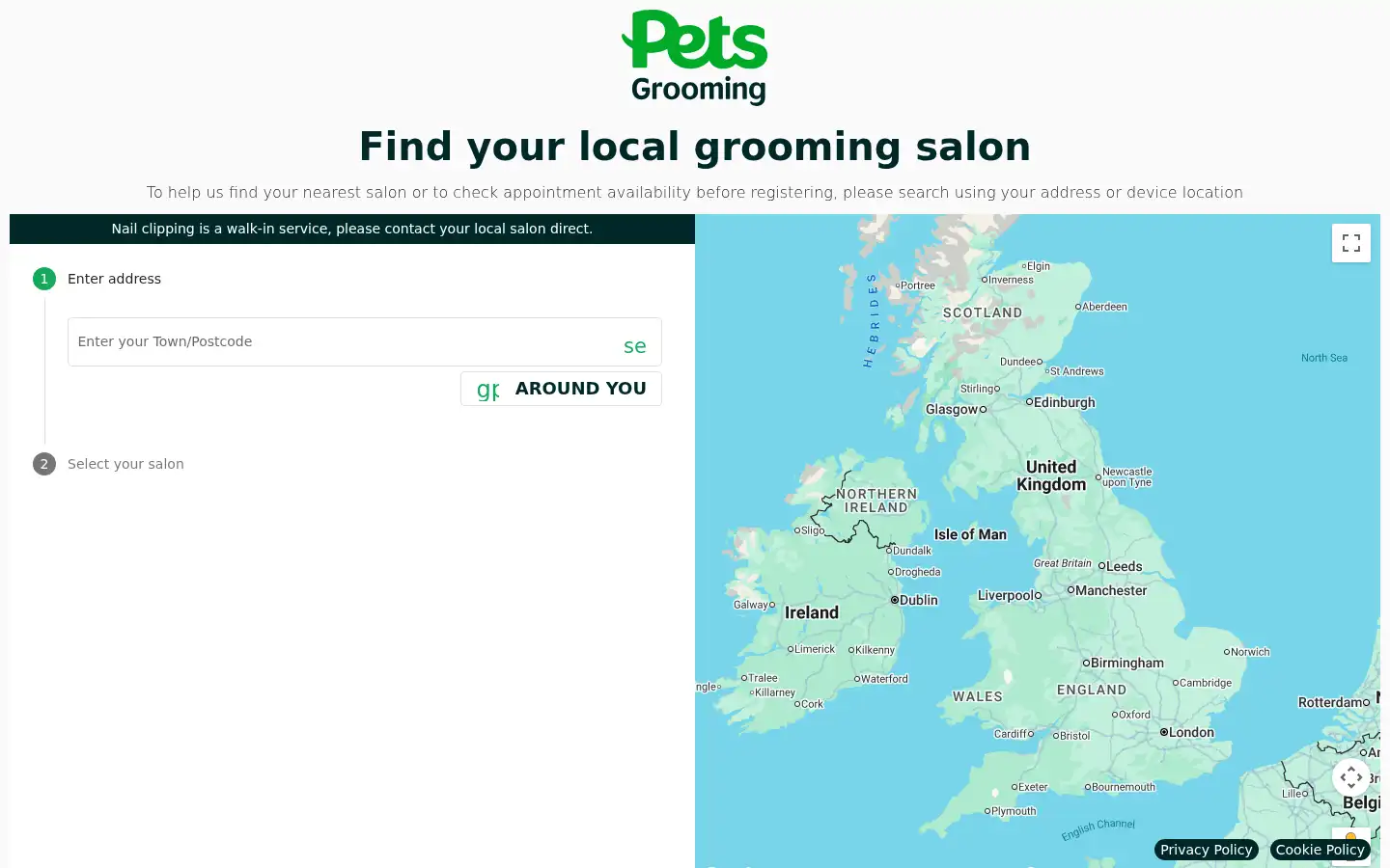 Screenshot of thegroomroom.co.uk