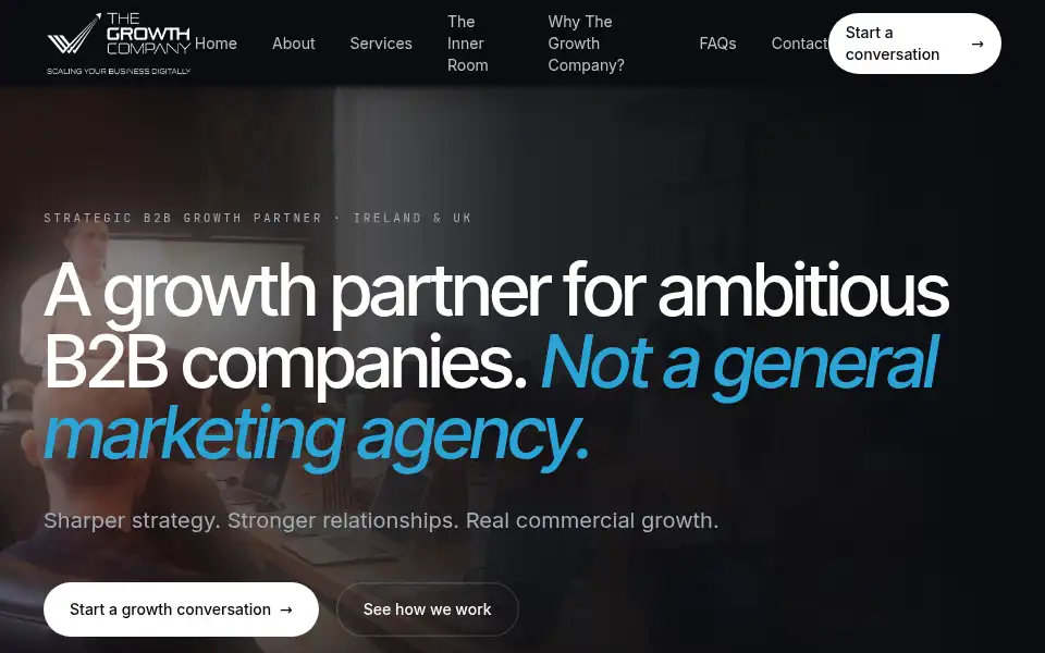 Screenshot of thegrowthcompany.ie