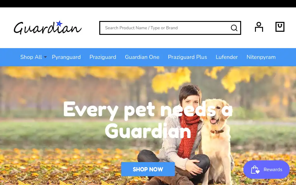 Screenshot of theguardianpets.com