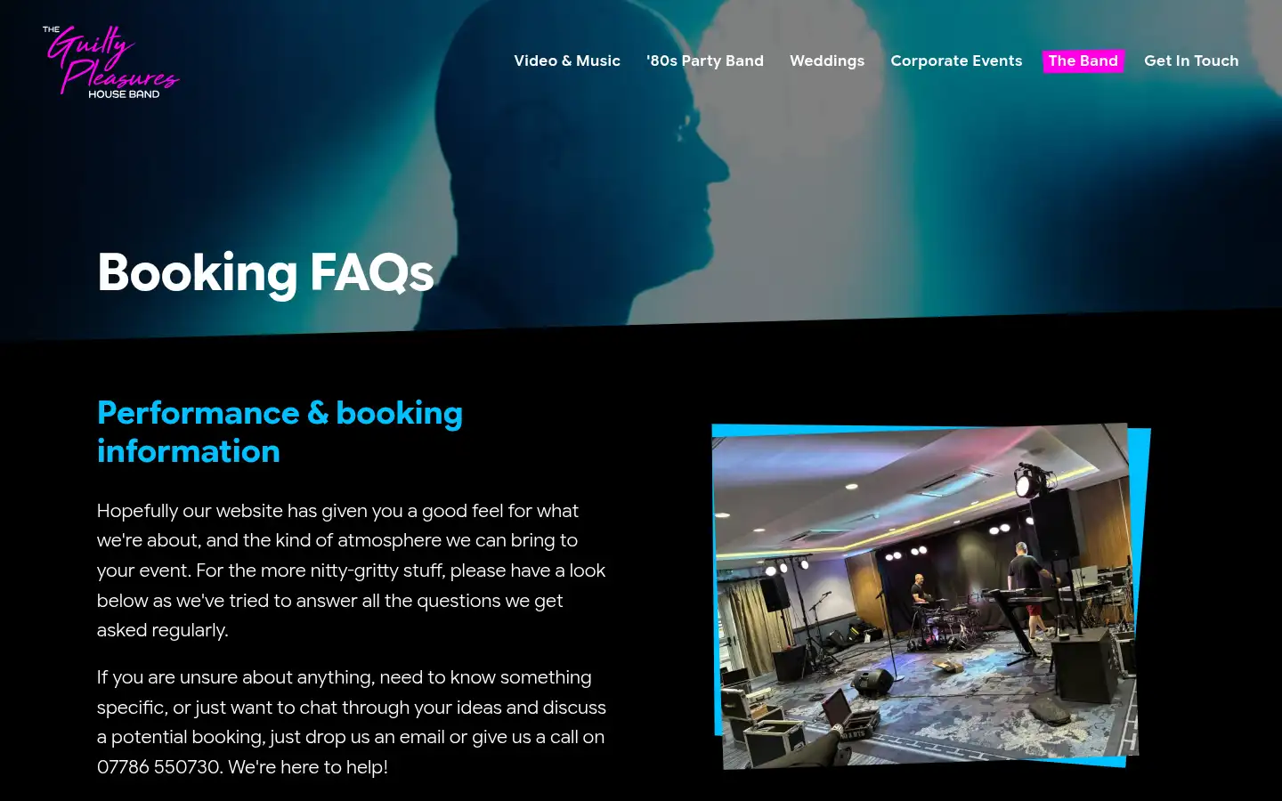 Screenshot of theguiltypleasureshouseband.com