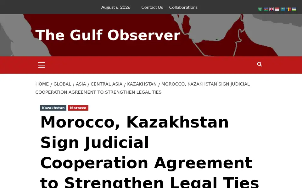 Screenshot of thegulfobserver.com
