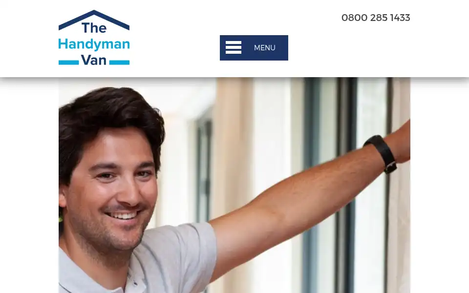 Screenshot of thehandymanvan.co.uk