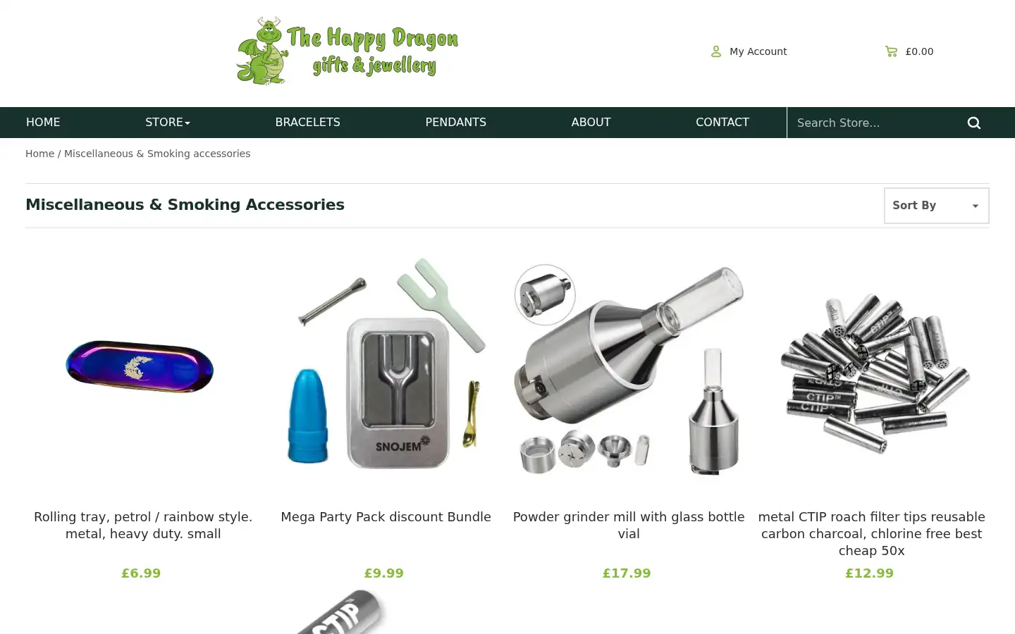 Screenshot of thehappydragon.co.uk