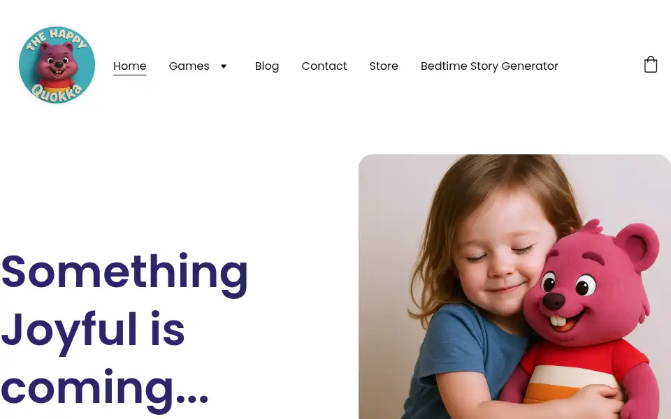 Screenshot of thehappyquokka.com
