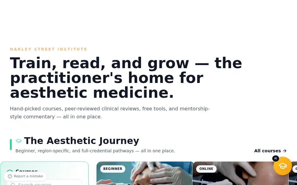 Screenshot of theharleystreet.com