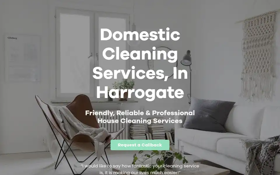 Screenshot of theharrogatecleaningcompany.com
