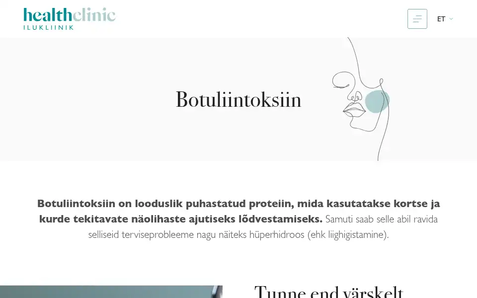 Screenshot of thehealthclinic.eu