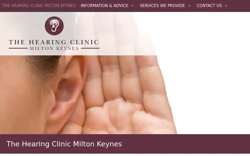 Screenshot of thehearingclinicmk.co.uk