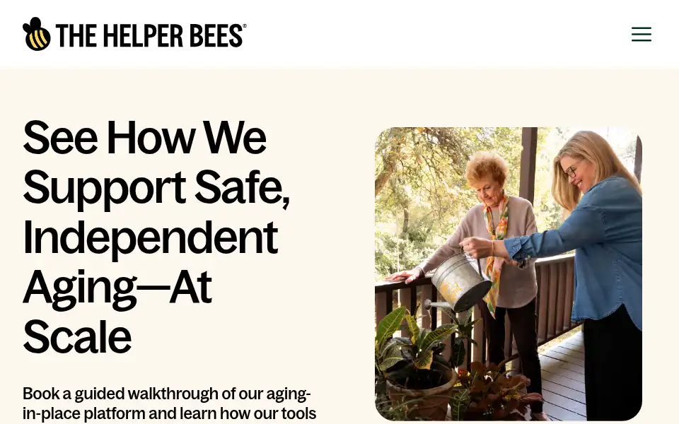 Screenshot of thehelperbees.com