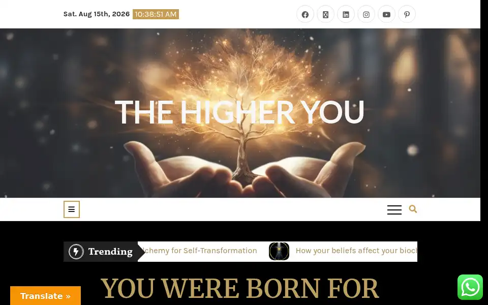 Screenshot of thehigheryou.net
