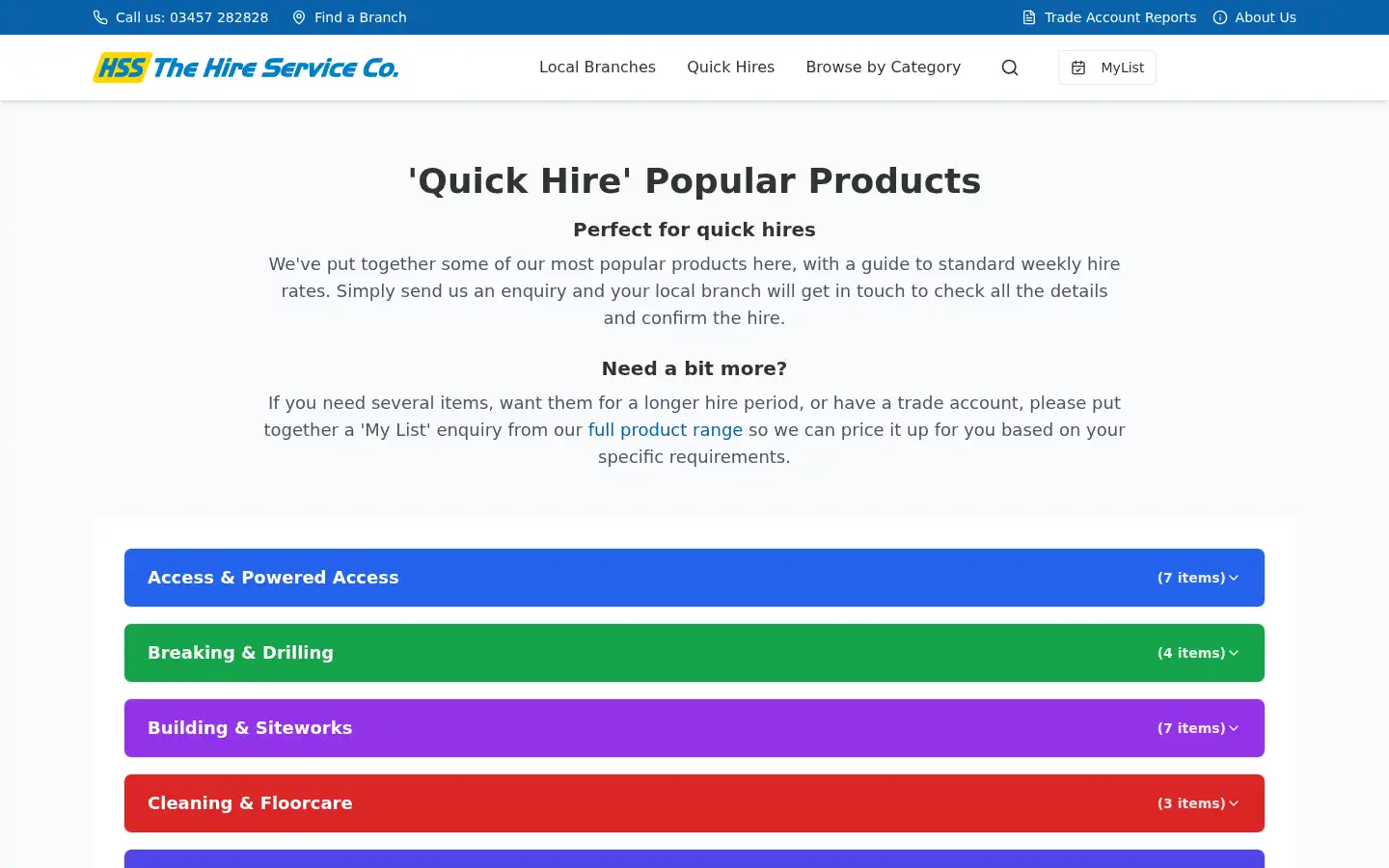 Screenshot of thehireservicecompany.com
