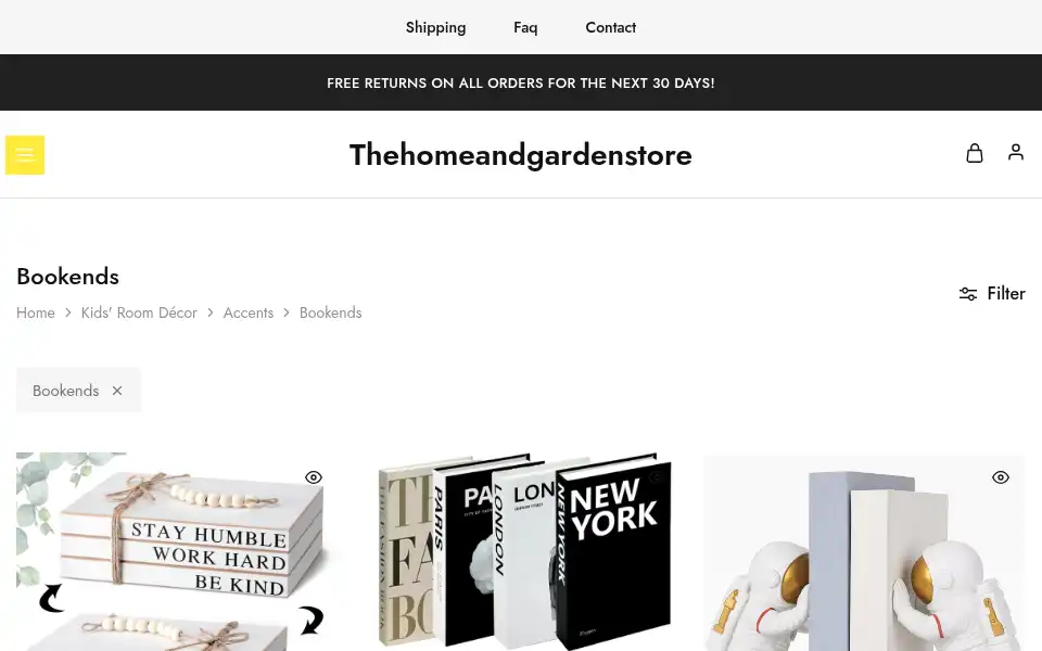Screenshot of thehomeandgardenstore.co.uk