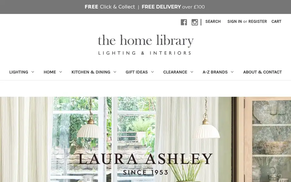 Screenshot of thehomelibrary.com