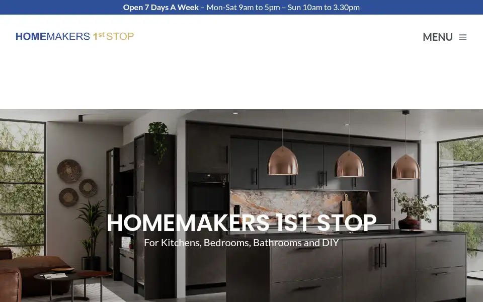 Screenshot of thehomemakers.co.uk