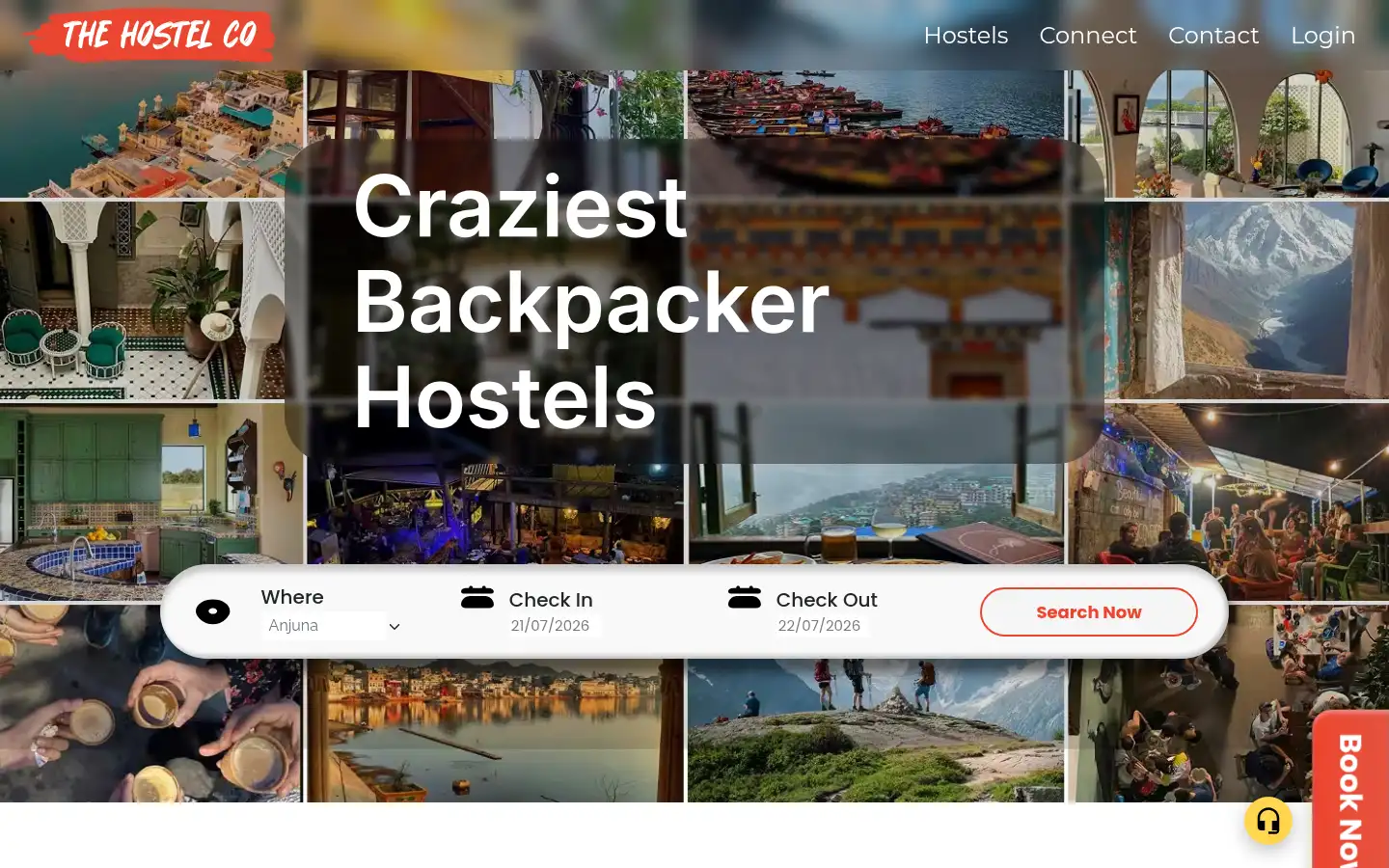 Screenshot of thehostelco.com