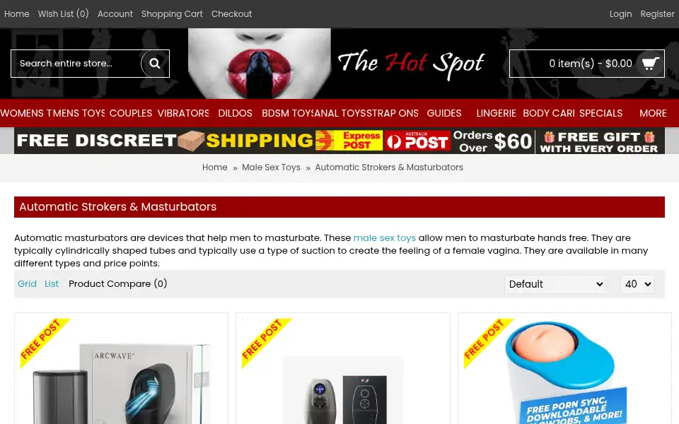 Screenshot of thehotspot.com.au