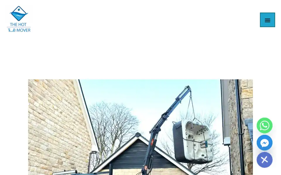 Screenshot of thehottubmover.co.uk