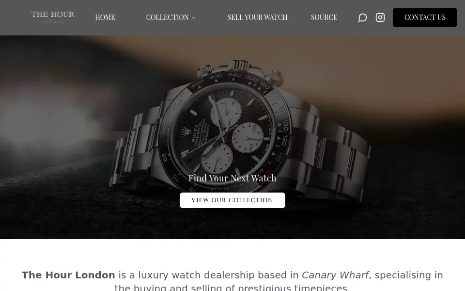 Screenshot of thehourldn.com